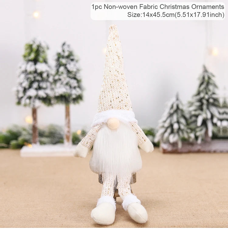 Gnome Christmas Faceless Doll Merry Christmas Decorations For Home 2024 Cristmas Ornament Xmas Tree Navidad Natal New Year 2025