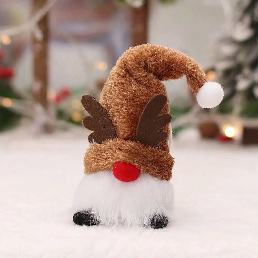 Merry Christmas Glowing Gnome Doll Plush Elf Santa Snowman Deer Xmas Faceless Gnomes LED Light Party Supplies Home Decor Gift