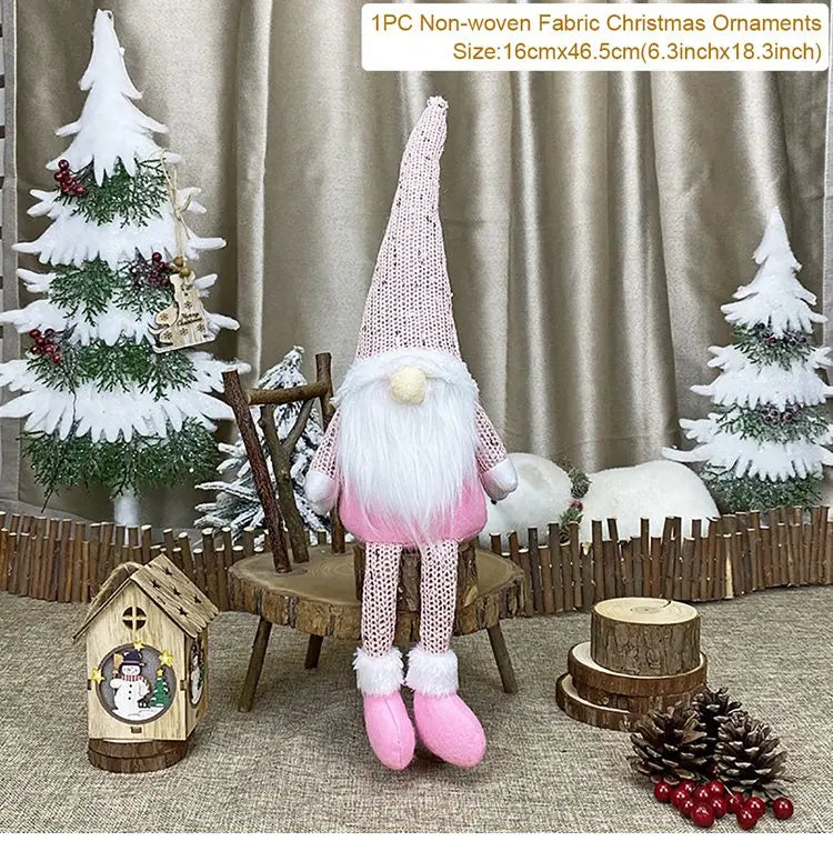 Gnome Christmas Faceless Doll Merry Christmas Decorations For Home 2024 Cristmas Ornament Xmas Tree Navidad Natal New Year 2025