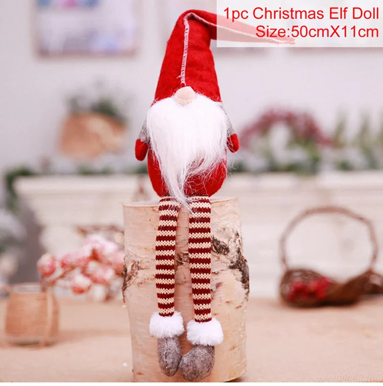 Gnome Christmas Faceless Doll Merry Christmas Decorations For Home 2024 Cristmas Ornament Xmas Tree Navidad Natal New Year 2025