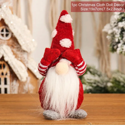 Gnome Christmas Faceless Doll Merry Christmas Decorations For Home 2024 Cristmas Ornament Xmas Tree Navidad Natal New Year 2025