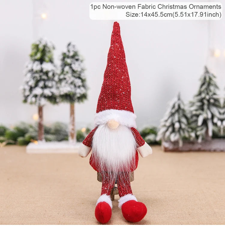 Gnome Christmas Faceless Doll Merry Christmas Decorations For Home 2024 Cristmas Ornament Xmas Tree Navidad Natal New Year 2025