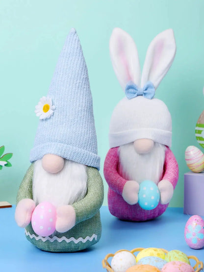 Easter Bunny Gnome with Easter Egg