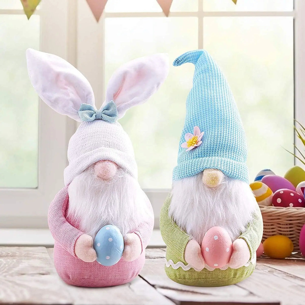 Easter Bunny Gnome with Easter Egg