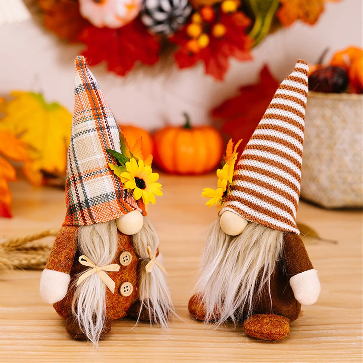 Fall Gnome Sunflower Maple Doll