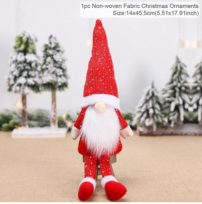 Gnome Christmas Faceless Doll Merry Christmas Decorations For Home 2024 Cristmas Ornament Xmas Tree Navidad Natal New Year 2025