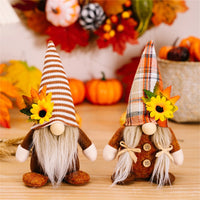 Fall Gnome Sunflower Maple Doll