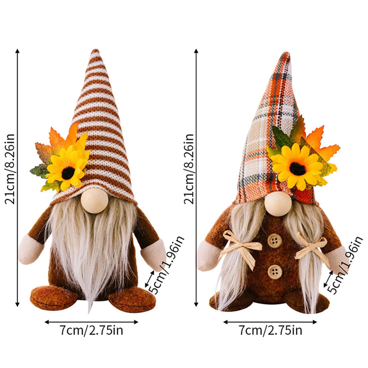 Fall Gnome Sunflower Maple Doll