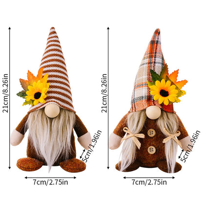 Fall Gnome Sunflower Maple Doll