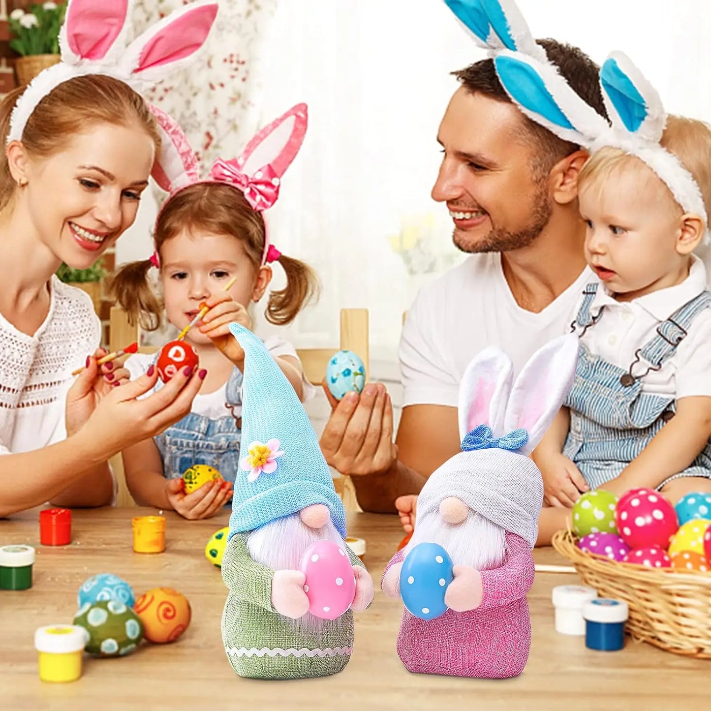 Easter Bunny Gnome with Easter Egg