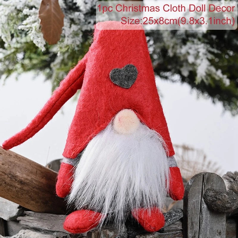 Gnome Christmas Faceless Doll Merry Christmas Decorations For Home 2024 Cristmas Ornament Xmas Tree Navidad Natal New Year 2025