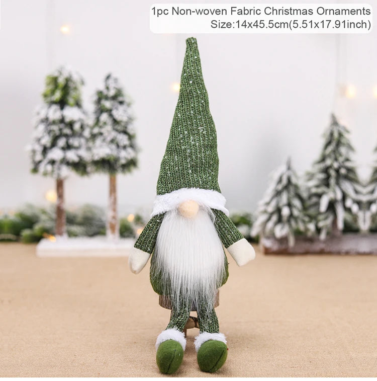 Gnome Christmas Faceless Doll Merry Christmas Decorations For Home 2024 Cristmas Ornament Xmas Tree Navidad Natal New Year 2025