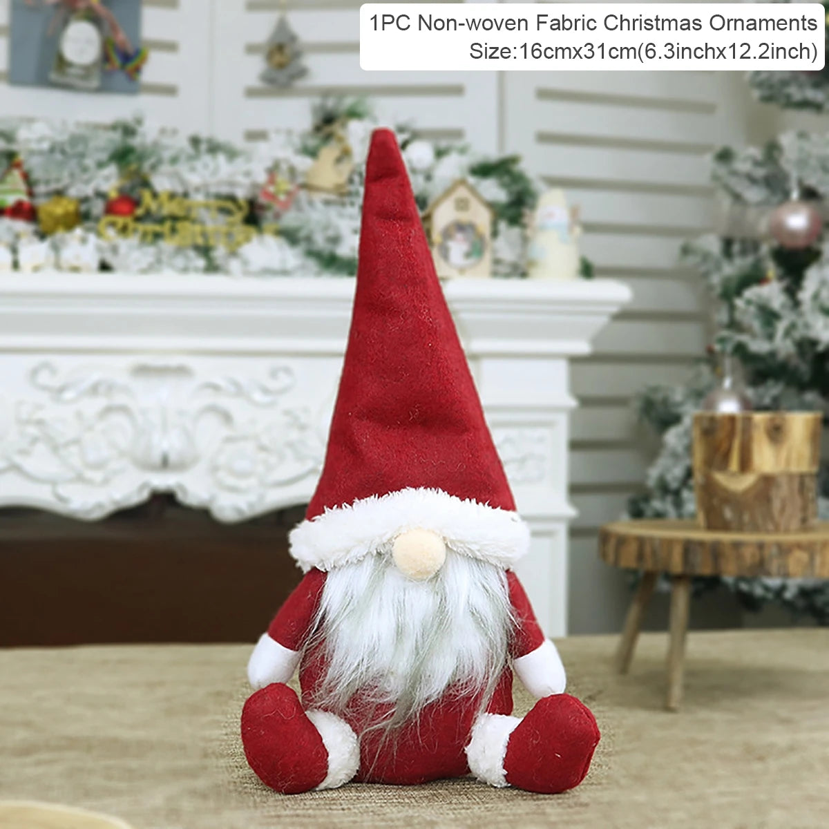 Merry Christmas Decoration Faceless Gnome