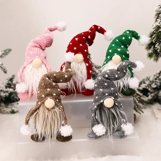 Christmas Gnome Plush Santa Doll Xmas Decoration Ornaments Fashion Accessories Party Home Decoration Accessories Supplies Items