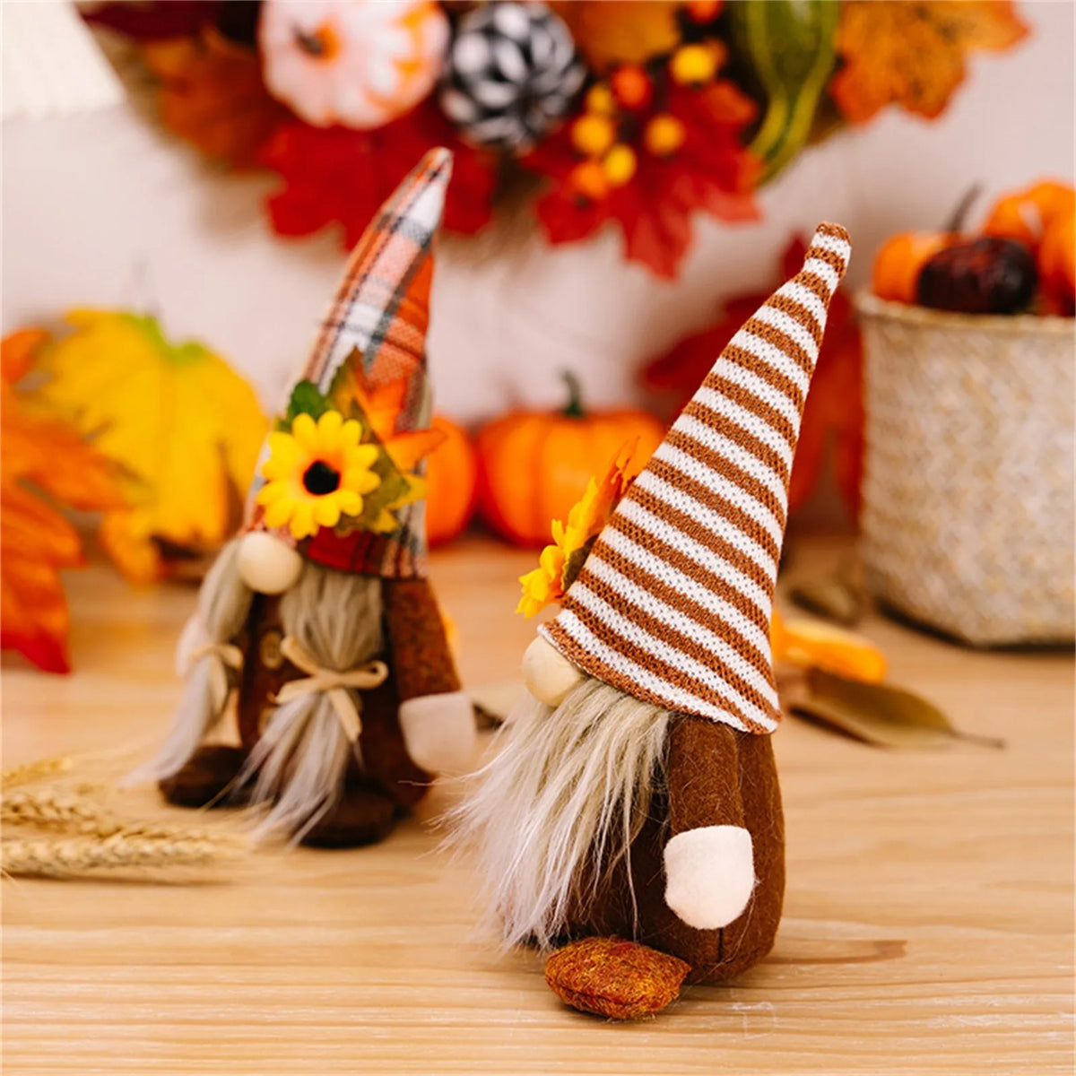 Fall Gnome Sunflower Maple Doll