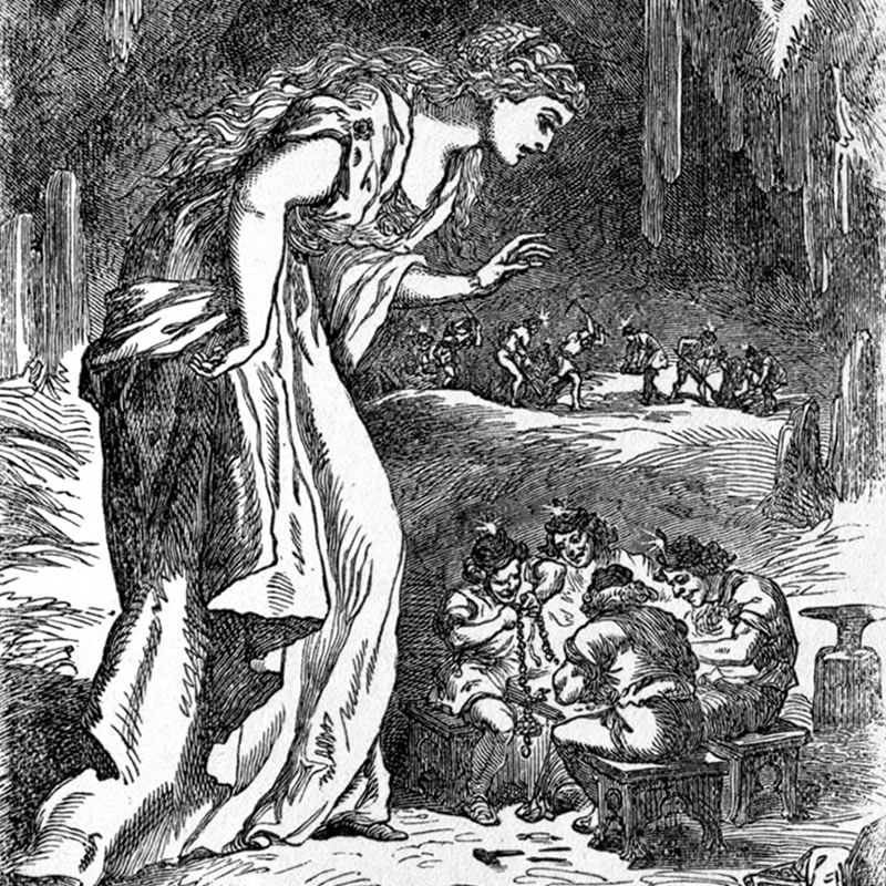 Freya in the Dwarfs's Cave